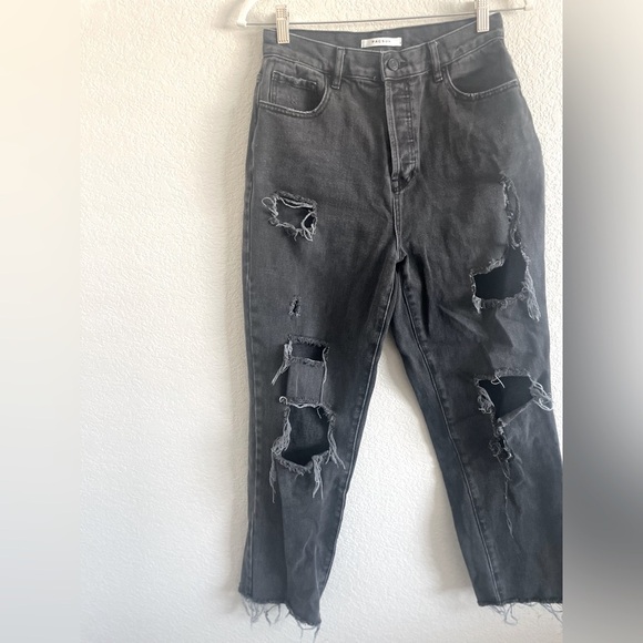 Pacsun distressed black denim jeans - Picture 2 of 5